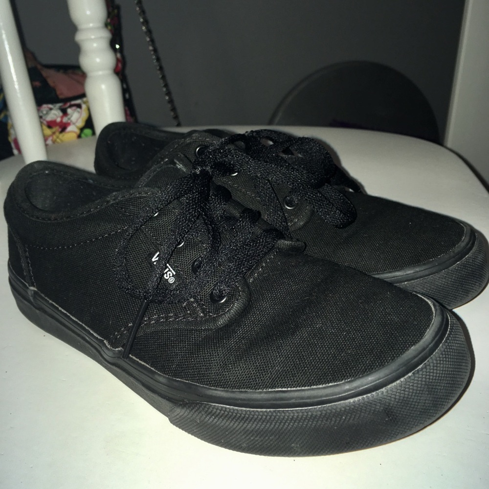 Solid Black Vans